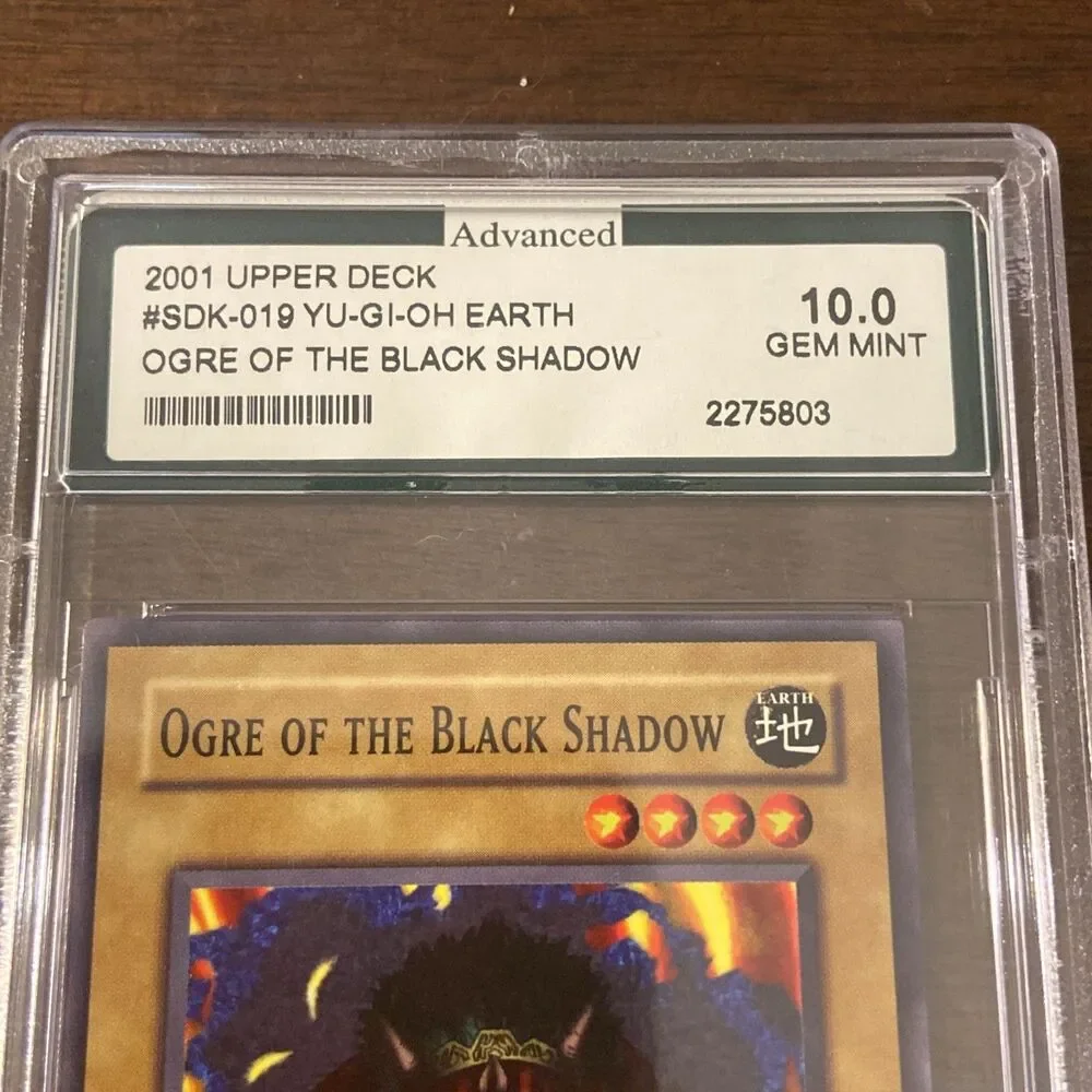 Yugioh PSA 10 Ogre of the Black Shadow SDK-019 2002 Upper Deck